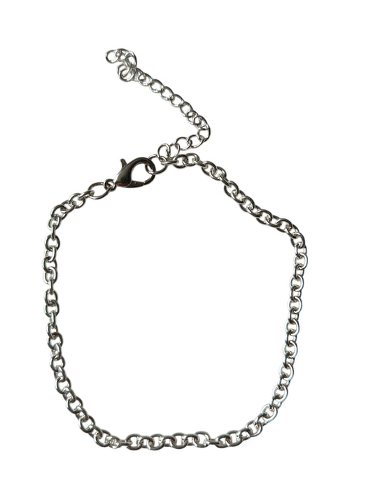 Schakel 2 RVS silver plated