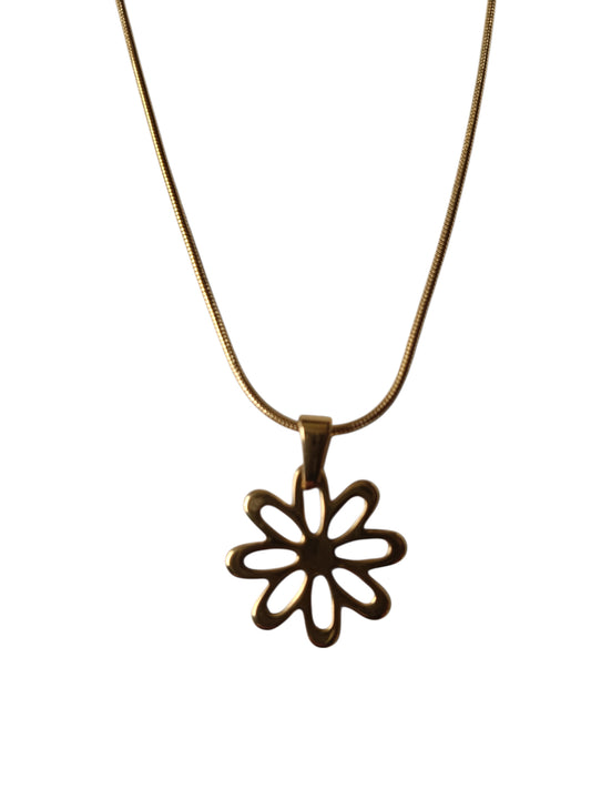 Bloem RVS gold plated