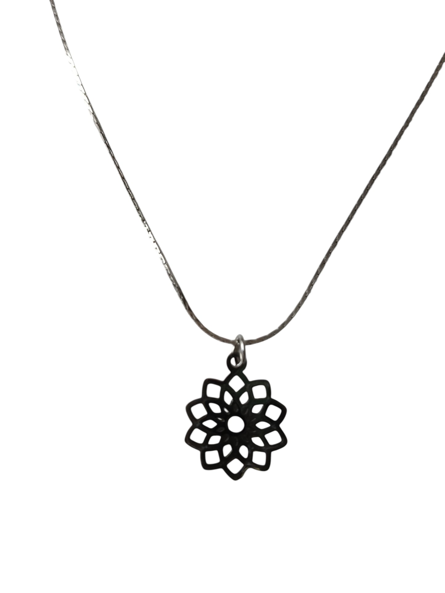 Bloem RVS silver plated