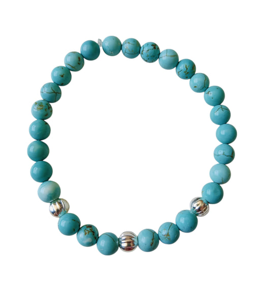 Armband turquoise kralen