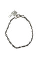 Schakel 1 RVS silver plated
