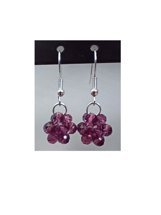 Facet rond 4 mm paars