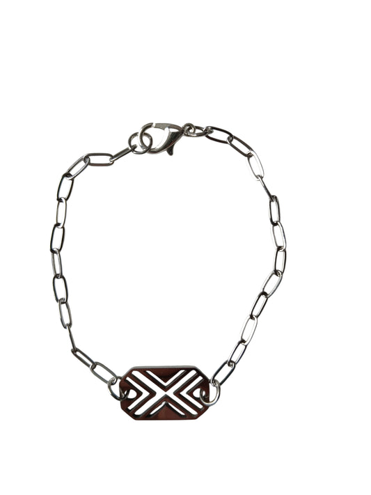 X RVS Silver plated