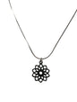 Bloem RVS silver plated