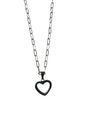 Hart open RVS silver plated