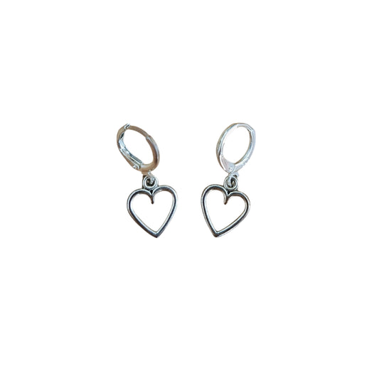 Hart open RVS silver plated