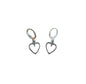 Hart open RVS silver plated