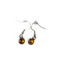 Oorbel Topaas, RVS silver plated