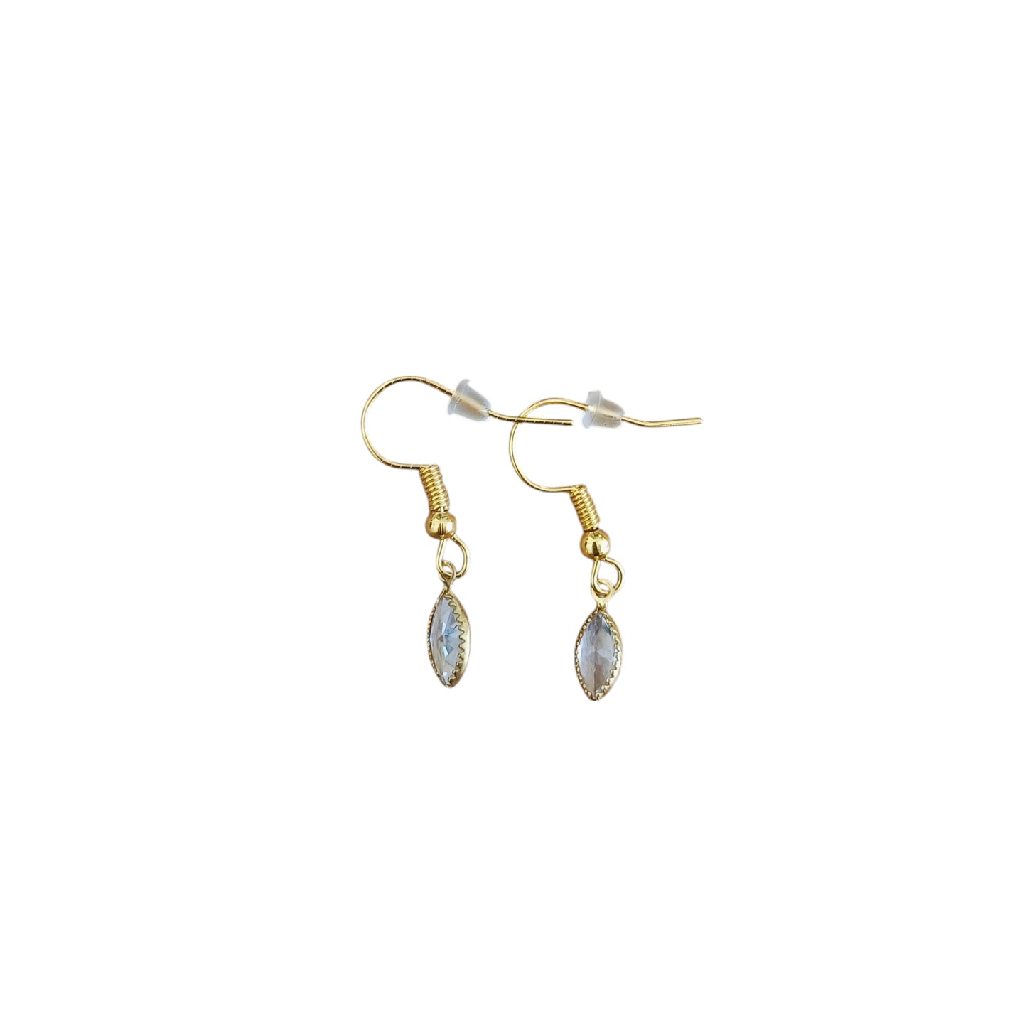 Ovaal steentje RVS gold plated