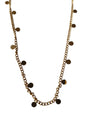 Schakelketting met cirkeltjes RVS gold plated