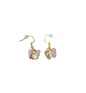 Vlinder roze en muntje RVS gold plated